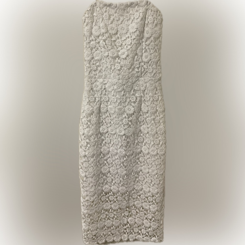 White Floral Maxi Lace Dress